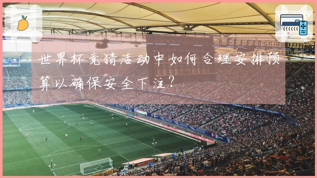 世界杯竞猜活动中如何合理安排预算以确保安全下注？